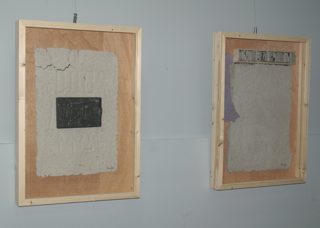 Obra sobre papel de Luis Rapela.