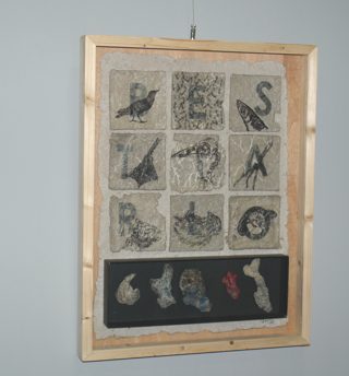 Obra sobre papel de Luis Rapela.