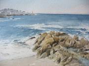 Exposición de pinturas del Liceo Europeo de las Artes en Coruña. En la imagen, acuarela de Eva Liberal