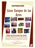 Cartel de la exposición del Liceo Europeo de las Artes, en Fene