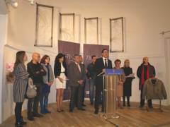 José Ramón Gómez Besteiro, Presidente de la Deputación de Lugo, en la presentación de la exposicin. Lugo marzo 2012