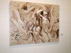 "Turba", pintura de Beatriz Seijo, 146 x 144 cm. 2012.