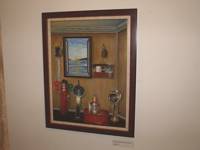 "Instrumentos navales", óleo sobre lienzo, de Carmen Soto. Ferrol marzo, 2012.