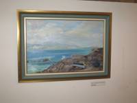 "Costa rocosa de Carnota", óleo sobre lienzo, de Teresa Barrós. Ferrol marzo, 2012.